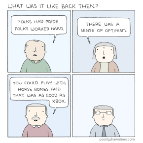 #6thDayFunnies: ‘Back Then’ | Poorly Drawn Lines