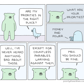 #6thDayFunnies: ‘Priorities’ | Poorly Drawn Lines